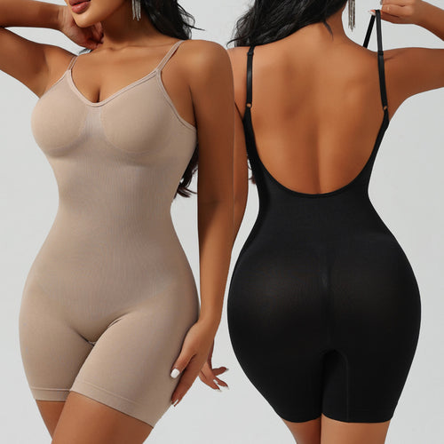 Backless Body Shaping Bodysuit for Women | Waist Cinching Shapewear