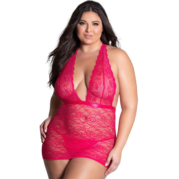 Sexy Monokini Bustier Costume for Women – Red & Black
