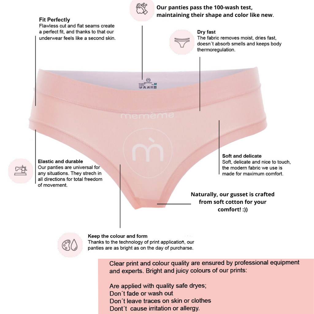 Memème Women’s Ultra-Comfortable BAROQUE - Gala - HIGH WAISTED BRIEF Panties | Breathable Cotton Crotch, Stretchy Fit