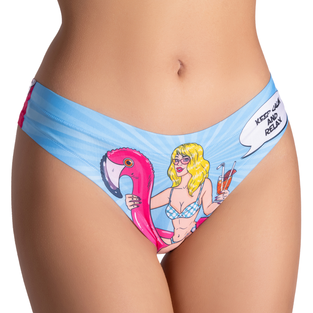 Memème Women’s Ultra-Comfortable COMICS - Relax Girl - Panties | Breathable Cotton Crotch, Stretchy Fit, No Elastic Bands