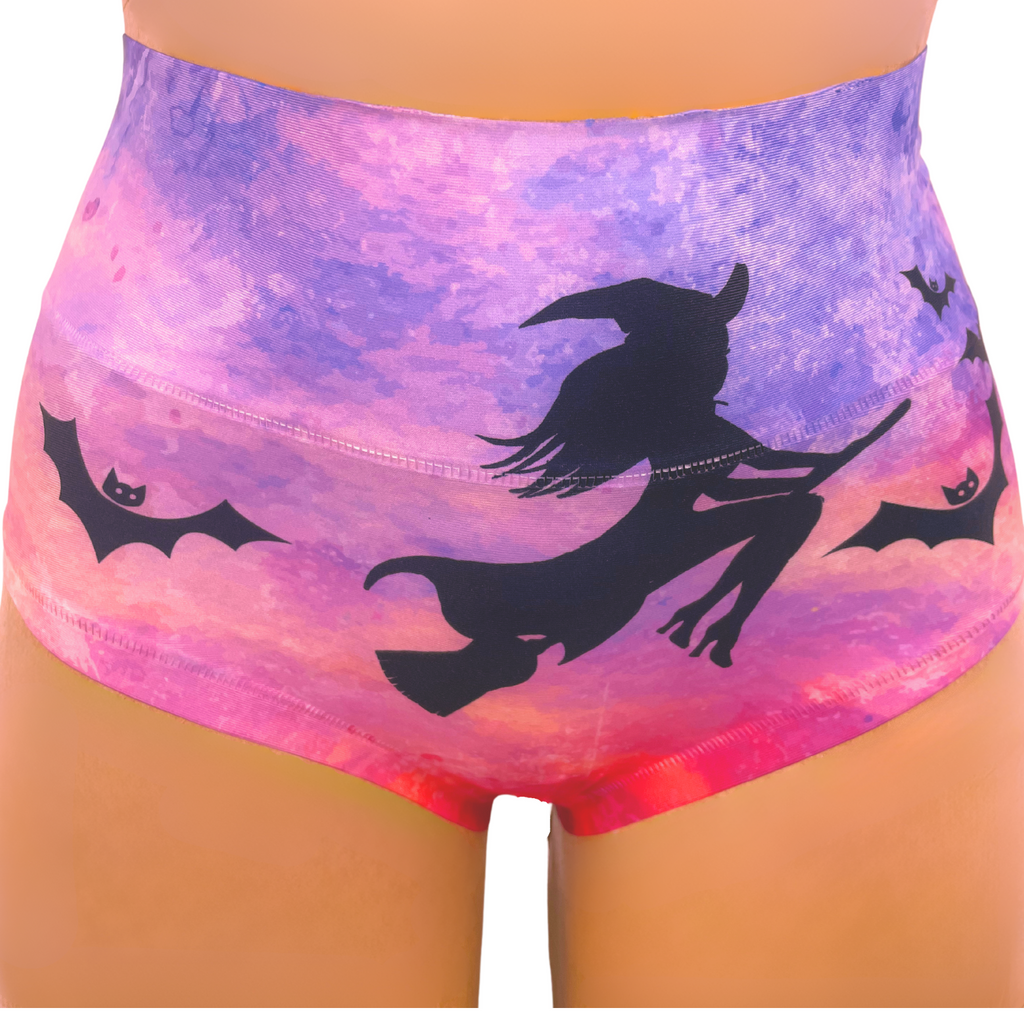 Memème Women’s Ultra-Comfortable Halloween - Witch Panties | Breathable Cotton Crotch, Stretchy Fit, No Elastic Bands