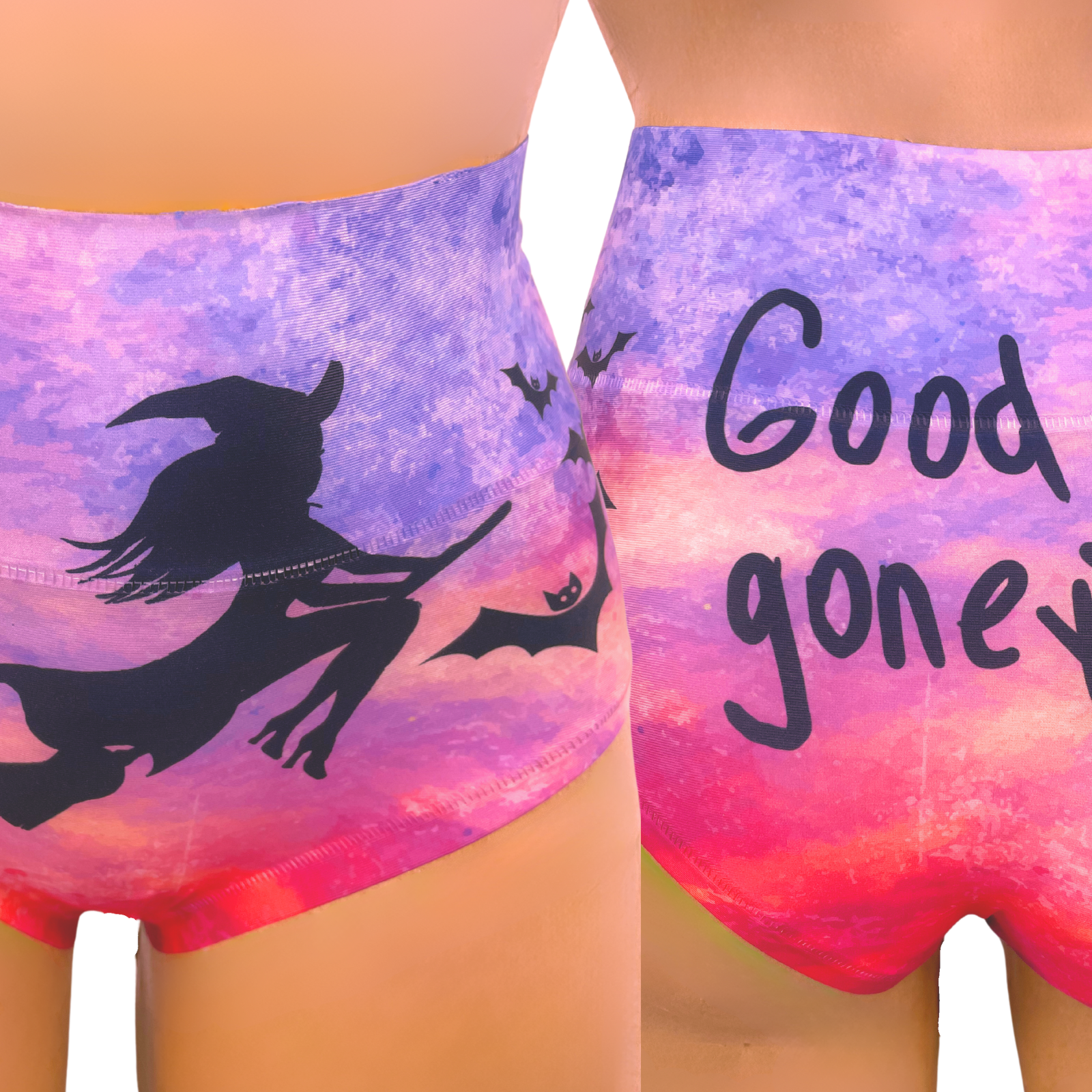 Memème Women’s Ultra-Comfortable Halloween - Witch Panties | Breathable Cotton Crotch, Stretchy Fit, No Elastic Bands
