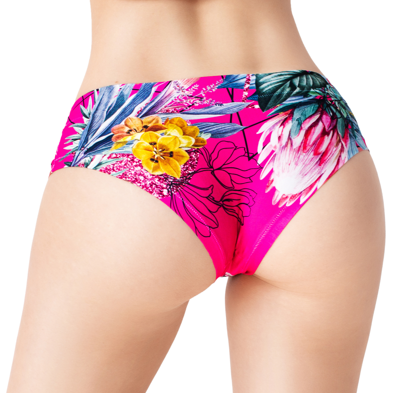 Memème Women’s Ultra-Comfortable SECRET GARDEN - Frida Pink - Panties | Breathable Cotton Crotch, Stretchy Fit